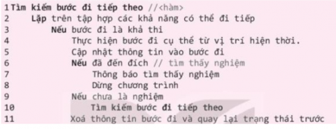 Giải chuyên đề Tin học định hướng khoa học máy tính 11 KNTT bài 13 Kỹ thuật duyệt quay lui