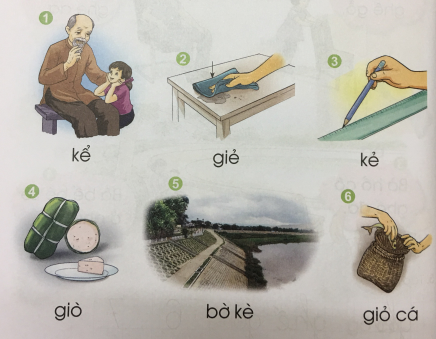 [Cánh điều] Giải Tiếng Việt 1 tập 1 bài 17: Chữ gi, k