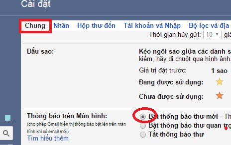 Hiển thị thông báo ra màn hình khi có thư đến trong gmail
