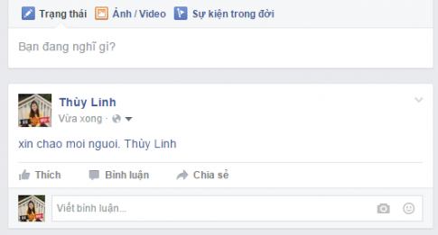 Cách viết chữ màu xanh trên Facebook chắc chắn được