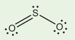 Hãy đề nghị công thức Lewis của SO2.