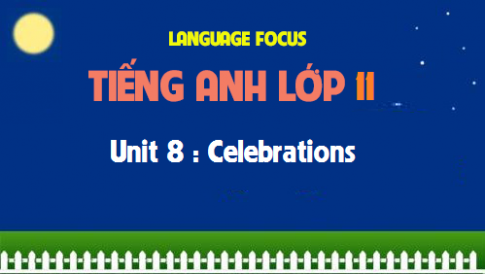 Language focus Unit 8: Celebrations