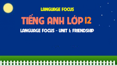 Language focus Unit 1: Friendship Tình bạn