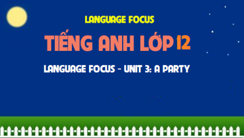 Language focus Unit 3: A party Bữa tiệc