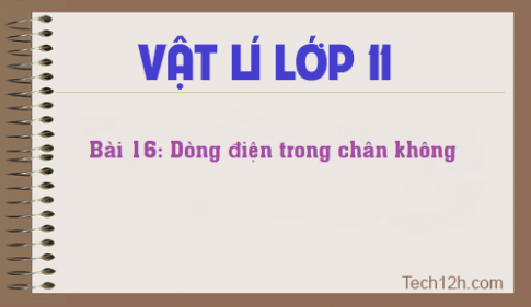 Giải bài 16 vật lí 11: Dòng điện trong chân không