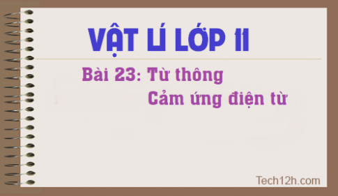 Giải bài 23 vật lí 11: Từ thông – Cảm ứng điện từ