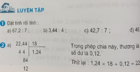 Giải bài Luyện tập sgk toán 5 trang 64