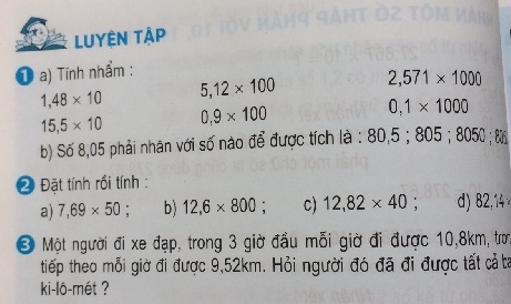 Giải  bài Luyện tập sgk toán 5 trang 58