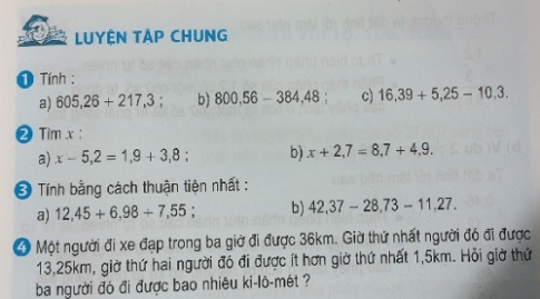 Giải bài luyện tập chung sgk toán 5 trang 55