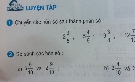 Giải bài luyện tập sgk Toán 5 trang 14