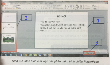 Giải vnen tin 9 bài 1: Giới thiệu phần mềm trình chiếu