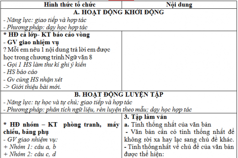 Giáo án vnen bài Ôn tập (ngữ văn 8)