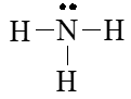 1. Viết cấu hình electron của các nguyên tử H (Z = 1) và N (Z = 7).  2. Trình bày các bước lập công thức Lewis của phân tử ammonia.