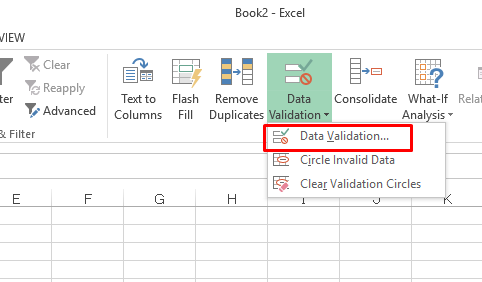 Hướng dẫn kiểm tra dữ liệu nhập vào của một ô trong Excel 2013