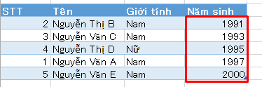 Hướng dẫn sắp xếp và lọc dữ liệu trong Excel 2013