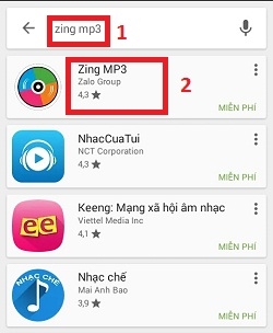 Cách cài đặt  ứng dụng Zing Mp3 dễ dàng trên điện thoại Android