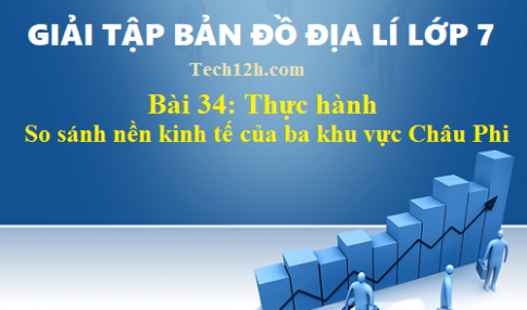 Giải TBĐ địa 7 bài 34: Thực hành so sánh nền kinh tế của ba khu vực Châu Phi