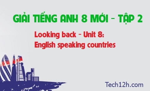 Looking back Unit 8: English speaking countries