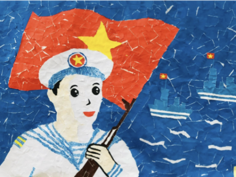 Nêu ý tưởng thực hiện SPMT thể hiện màu nóng, màu lạnh, màu đậm, màu nhạt bằng kĩ thuật xé, dán giấy