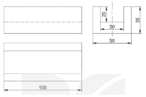 Câu 4: Vẽ 3 hình chiếu vuông góc của các chi tiết 1 và 2 trên bản vẽ lắp bộ bàn trượt (Hình 4.1).