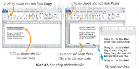 Em thực hiện các yêu cầu sau