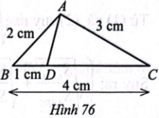 Cho tam giác ABC có AB = 2 cm, AC = 3 cm, BC = 4 cm. Chứng minh: $\widehat{BAC}=\widehat{ABC}+2\widehat{BCA}$.