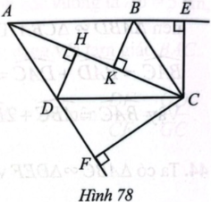 Cho hình bình hành ABCD (AC > BD). Từ C kẻ CE vuông góc với AB (E thuộc đường thẳng AB), CF vuông góc với AD (F thuộc đường thẳng AD).  Chứng minh: AB. AE + AD. AF = AC².