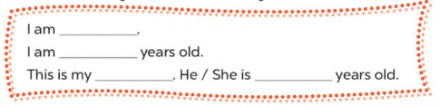Write about you and a family member