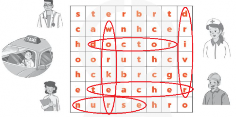 Find and circle the jobs answer key