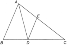 Cho tam giác ABC, phân giác AD (D ∈ BC). Kẻ DE // AB (E ∈ AC). Chứng minh rằng: AB.EC = AC.EA.