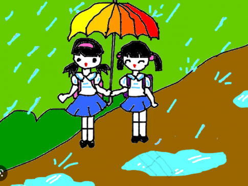 Tranh vẽ thể hiện tình bạn