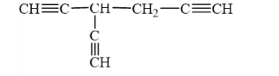 b) Hydrocarbon có 3 nguyên tử hydrogen linh động có thể là: