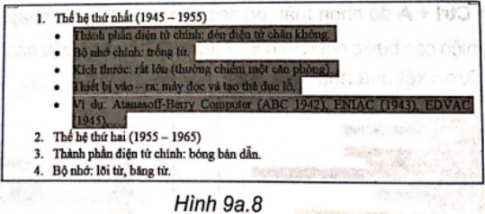 Thực hành: Em hãy sử dụng phần mềm soạn thảo văn bản để thực hiện các yêu cầu sau theo mẫu ở Hình 9a.2: