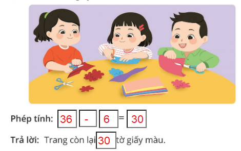 [Cánh diều] Giải toán 1 bài: Phép trừ dạng 27 - 4, 63 - 40