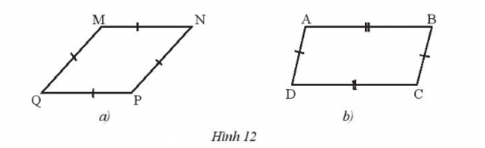  Trong tứ giác ở hình 12, tứ giác nào là hình thoi?