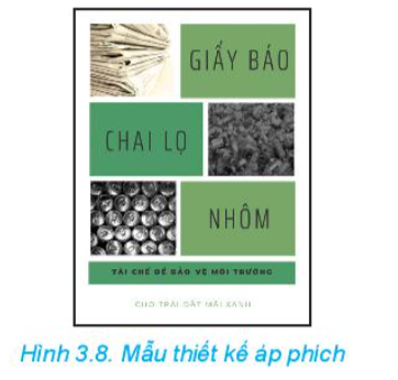 Vận dụng kiến thức đã học, hãy thiết kế áp phích theo mẫu gợi ý dưới đây