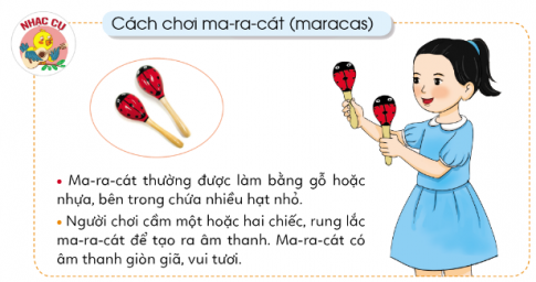 Giải âm nhạc 3 cánh diều Chủ đề 1 Nhạc cụ