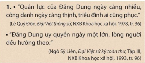 Khai thác tư liệu 1 và thông tin trong mục, hãy trình bày những nét chính về sự ra đời của Vương triều Mạc.