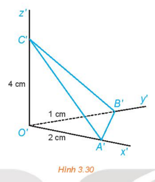 Cho hình tứ diện OABC có OA = 2 cm, OB = 3 cm và OC = 6 cm. 