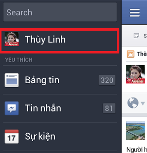 Cách thay đổi avatar Facebook trên điện thoại Android