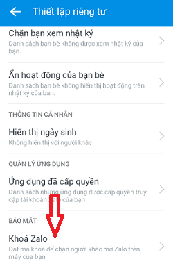 Cách đặt mật khẩu để bảo vệ Zalo của mình