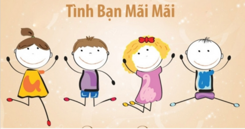 Thiết kế trang bìa cho cuốn sổ tay Niềm vui tình bạn.