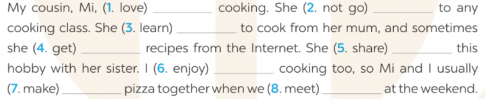 Fill in each blank with the correct form of the verb in brackets. Use the present simple or present continuous (Điền vào mỗi chỗ trống dạng đúng của động từ trong ngoặc. Sử dụng thì hiện tại đơn hoặc hiện tại tiếp diễn)