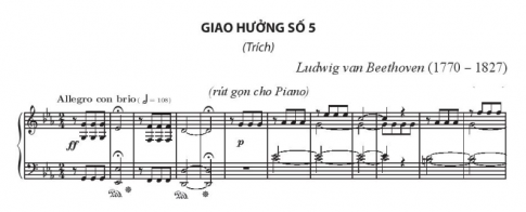 Nghe và nêu cảm nhận về trích đoạn Chương I - Giao hưởng số 5 của Beethoven