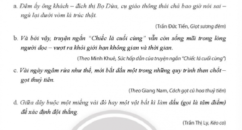 Cho biết thành phần phụ trong mỗi trường hợp sau bổ sung thông tin gì?