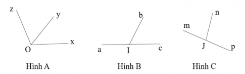 Trong các hình dưới đây hình nào là 2 góc kề bù.