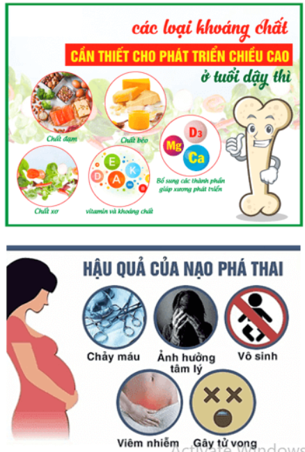 Hãy thiết kế poster hoặc infographic để tuyên truyền các biện pháp bảo vệ sức khỏe tuổi dậy thì.