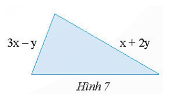 Tìm độ dài cạnh còn thiếu của tam giác ở Hình 7, biết rằng tam giác có chu...