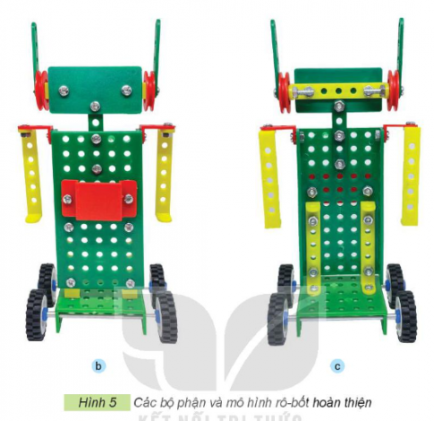 Giải siêu nhanh Công nghệ 4 kết nối Bài 9: Lắp ghép mô hình rô-bốt