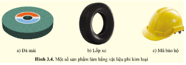 Hãy chỉ ra đâu là sản phẩm được làm từ vật liệu vô cơ, vật liệu hữu cơ ở hình 3.4.